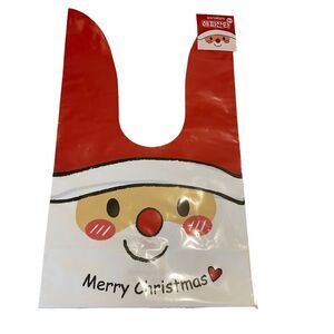 Christmas Party Bag. 3 Pieces. Santa Claus Design. Gift Bags.